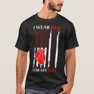 Camiseta Me Pongo Rojo Por Mi Esposa Conciencia De La Enfer