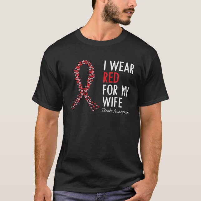 Camiseta Me Pongo Rojo Por Mi Esposa Sobreviviente De Conci (Anverso)