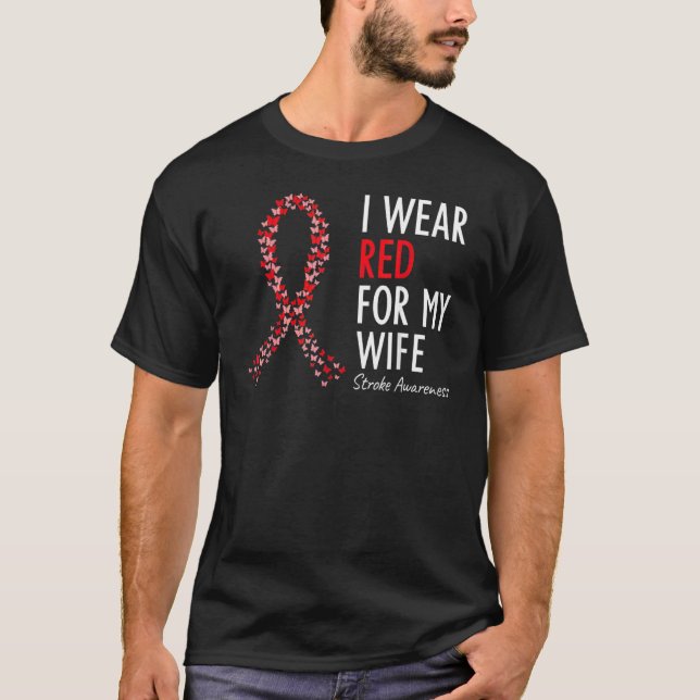 Camiseta Me Pongo Rojo Por Mi Esposa Sobreviviente De Conci (Anverso)