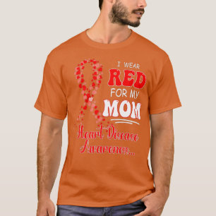 Camiseta Me Pongo Rojo Por Mi Madre Enfermedad Cardíaca Sen