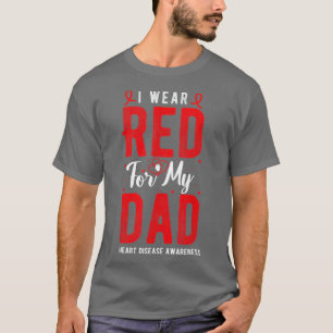 Camiseta Me Pongo Rojo Por Mi Papá Enfermedad Cardíaca Sens