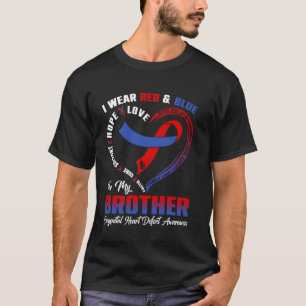 Camiseta Me pongo rojo y azul por la cardiopatía congénita
