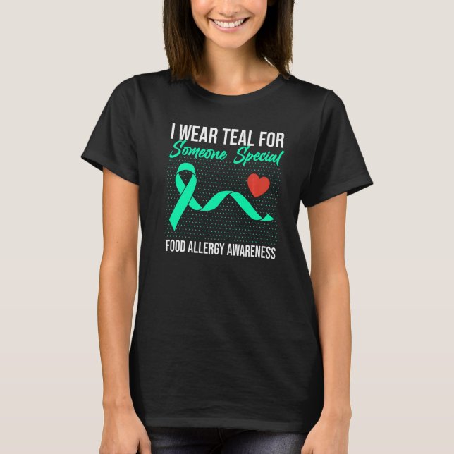 Camiseta Me Pongo Verde azulado Para Alguien Alergia De Ali (Anverso)