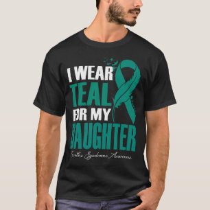 Camiseta Me pongo Verde azulado por el síndrome de mi hija