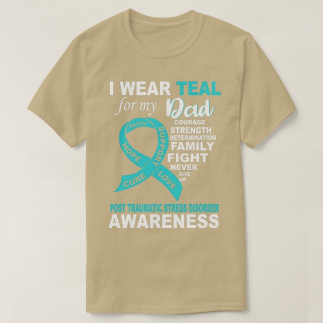 Camiseta Me Pongo Verde azulado Por La Conciencia De Mi Pap (Diseño del anverso)