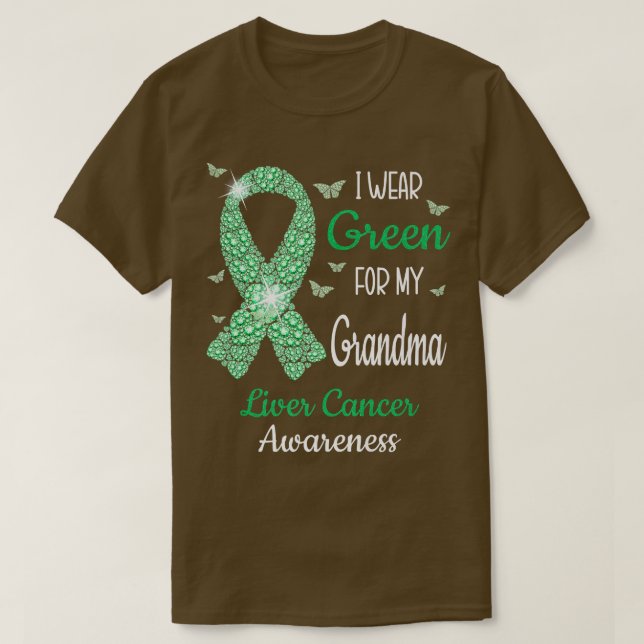 Camiseta Me Pongo Verde Para Concienciar Sobre El Cáncer En (Diseño del anverso)