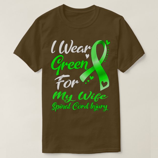 Camiseta Me Pongo Verde Para Mi Mujer Con Awaren De Lesione (Diseño del anverso)