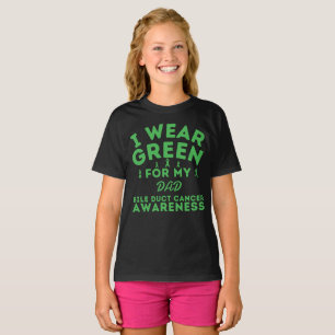 Camiseta Me Pongo Verde Para Mi Papá Personalizar De Cáncer