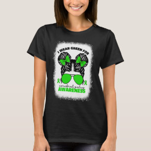 Camiseta Me pongo verde por la parálisis cerebral para niña