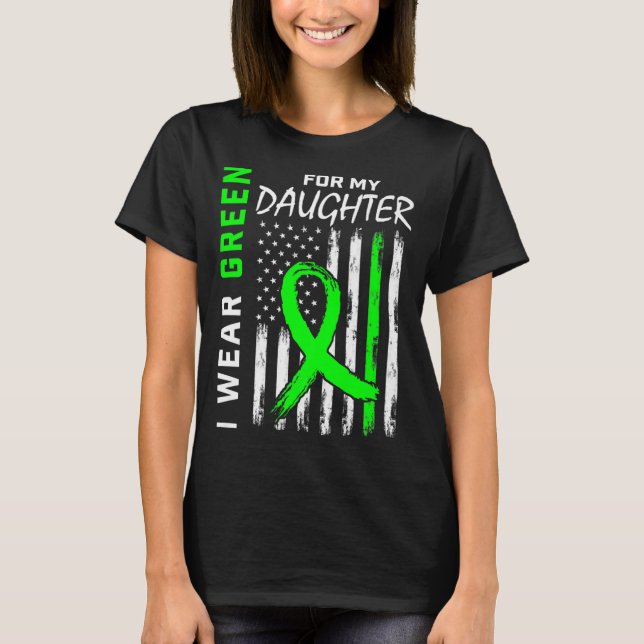 Camiseta Me Pongo Verde Por Mi Hija Enfermedad De Riñón (Anverso)