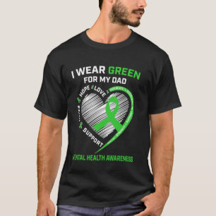 Camiseta Me pongo verde por mi papá Conciencia sobre la sal