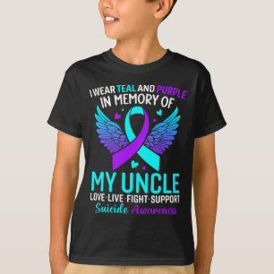 Camiseta Me pongo verde y morado por la prevención de mi tí