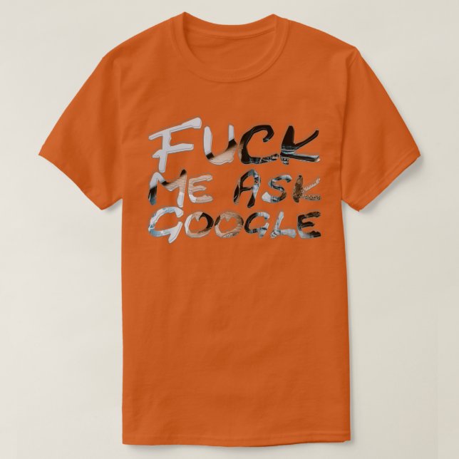 Camiseta Me pregunto a Google (Diseño del anverso)
