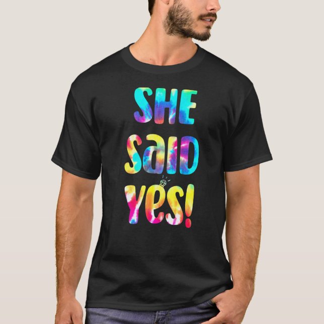 Camiseta Me Preguntó Que Sí, Propuesta De Matrimonio I (Anverso)