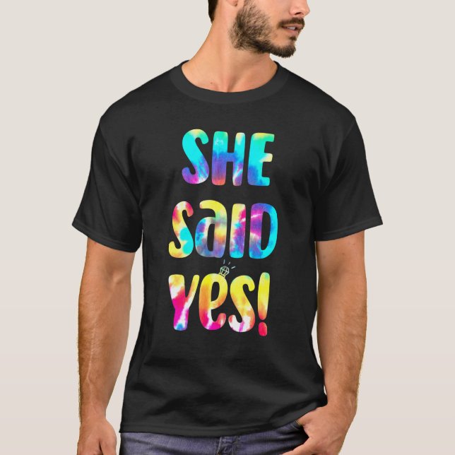 Camiseta Me Preguntó Que Sí, Propuesta De Matrimonio I (Anverso)