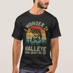 Camiseta Me pregunto si la lucioperca piensa en mí Humor de