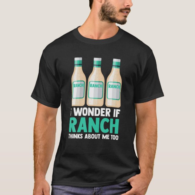 Camiseta Me Pregunto Si Ranch Piensa En Mí Un Rancho Muy Gr (Anverso)