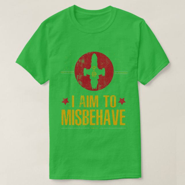 Camiseta Me Propongo Comportarme Mal (Diseño del anverso)