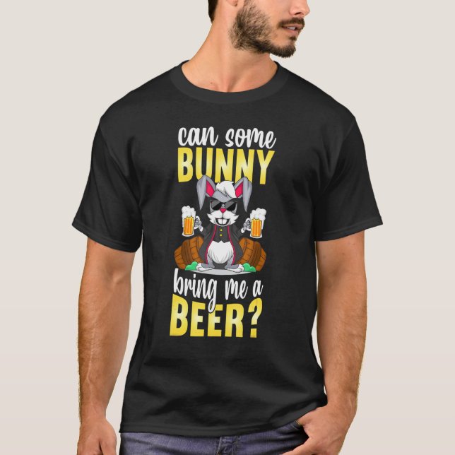 Camiseta ¿Me Puede Traer Un Conejo De Cerveza Gracioso E (Anverso)