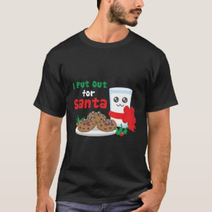 Camiseta Me Puse Para Santa Claus Leche De Galleta Fea