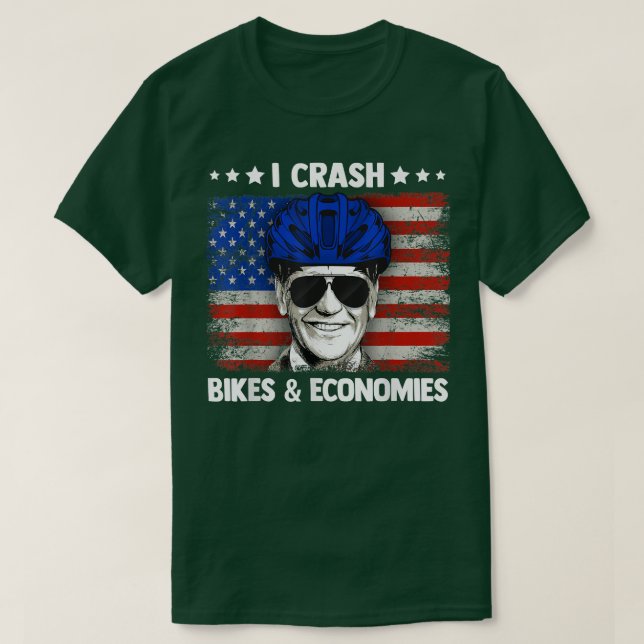 Camiseta Me Quebré Con Bicicletas Y Economías Accidente De  (Diseño del anverso)