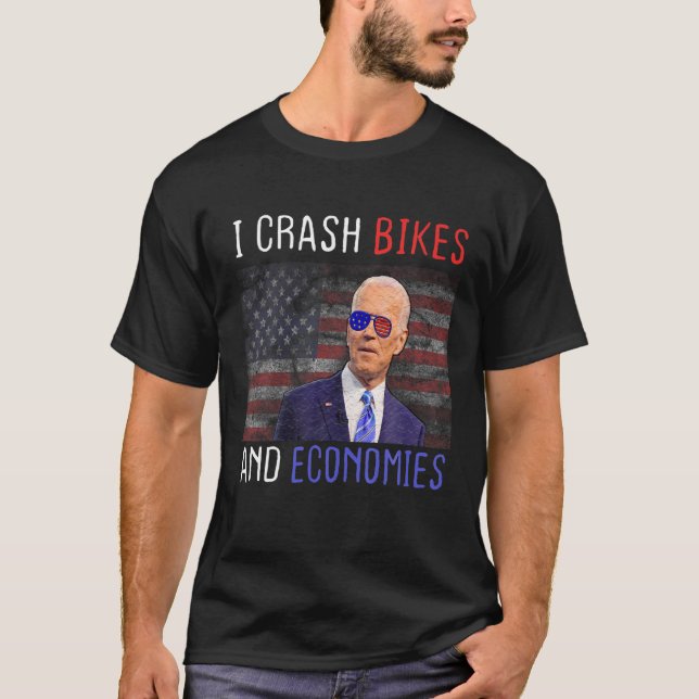 Camiseta Me Quebré Las Bicicletas Y Las Economías Funny Joe (Anverso)