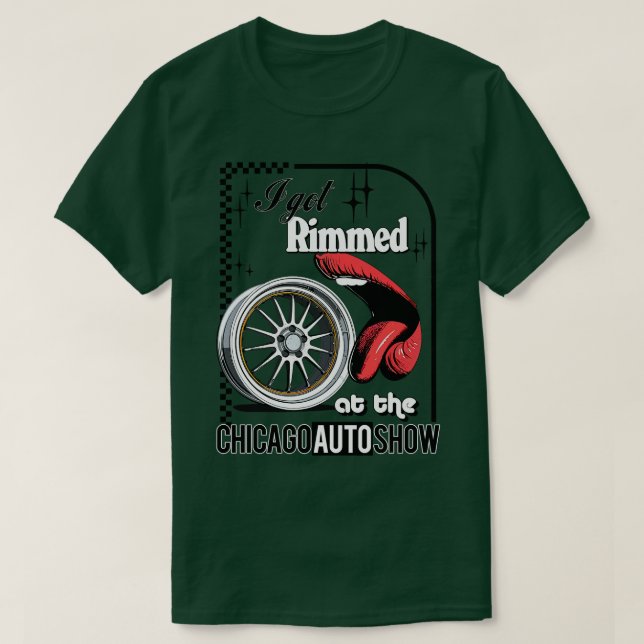 Camiseta Me Quedé Amarrado En El Auto Show De Chicago (Diseño del anverso)