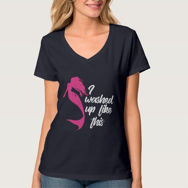 Camiseta Me quedé varado como esta broma de sirena rosa (Anverso)