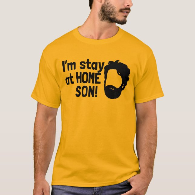 Camiseta Me quedo en casa hijo (Anverso)