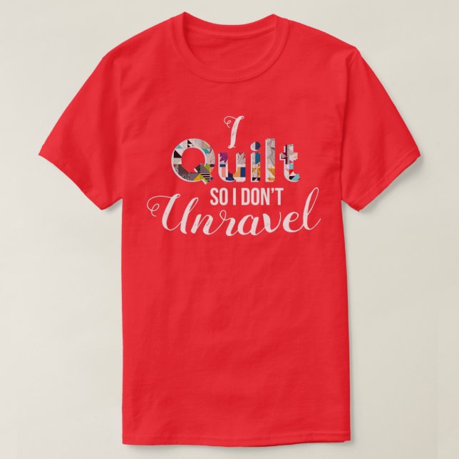 Camiseta Me Quilco, así que no deshago la costura (Diseño del anverso)