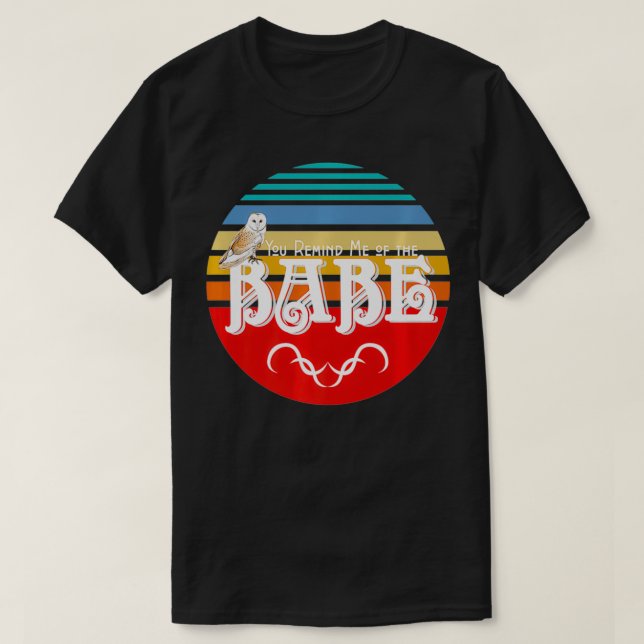 Camiseta Me recuerdas a la Prima estilo Babe Owl 80 (Diseño del anverso)