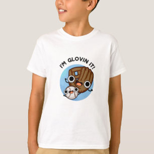 Camiseta Me regocijo de su divertido bollo de béisbol