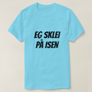 Camiseta Me resbalé en el hielo, en noruego