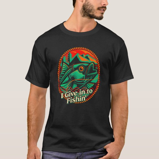 Camiseta Me rindo a la vida de pescadores Océanos hábitos m (Anverso)