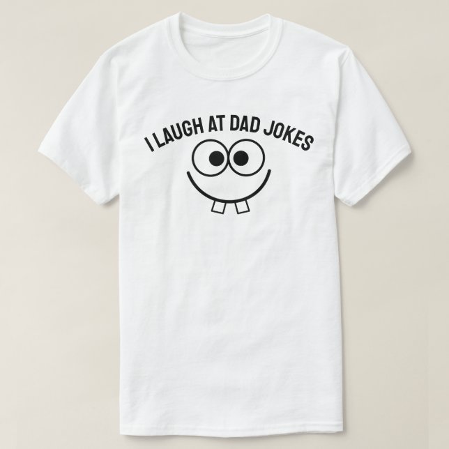 Camiseta Me río de los chistes de papá (Diseño del anverso)