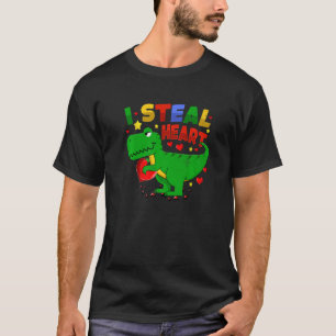 Camiseta Me Robo Corazones Al Día de San Valentín Del Coraz