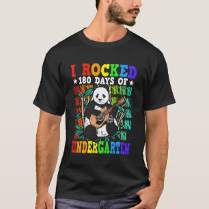Camiseta Me roqué el jardín de infancia Panda lindo Guitarr