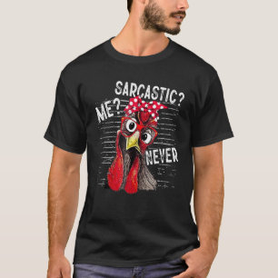 Camiseta Me Sarcástico Nunca Divertida Pollo Mamá
