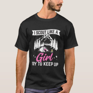 Camiseta Me Scout Como Un Chica Intenta Seguir Scouting Sco