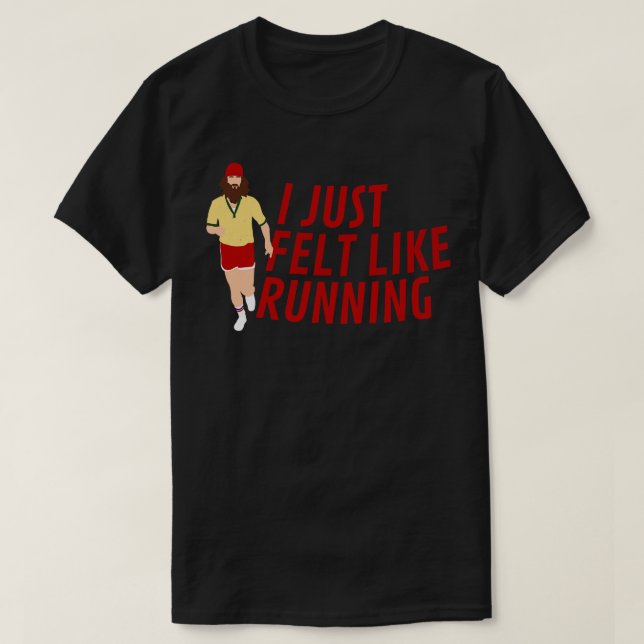Camiseta Me sentí como correr Forrest Gump TShirt (Diseño del anverso)