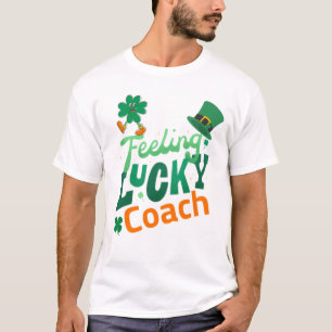 Camiseta Me siento afortunado entrenador por el día del san
