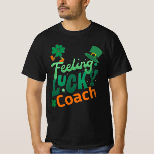 Camiseta Me siento afortunado entrenador por el día del san