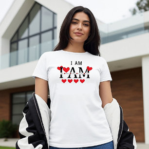 Camiseta Me siento amado, Elegido, Digno, Victorioso, Sufic