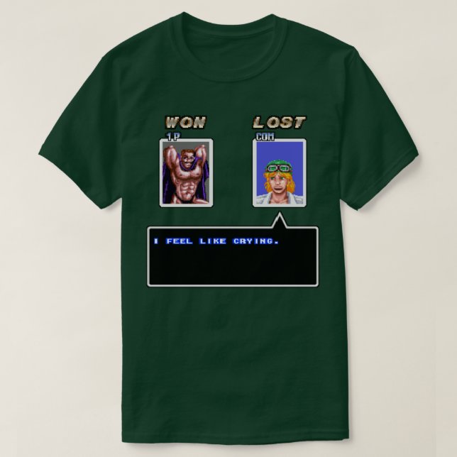 Camiseta Me Siento Como Llorando (Diseño del anverso)