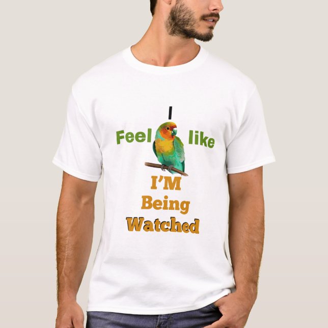 CAMISETA ME SIENTO COMO SI ME VIGILARAN (Anverso)