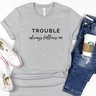 Camiseta Me Sigue El Problema Parejas Divertidas Negro Mens