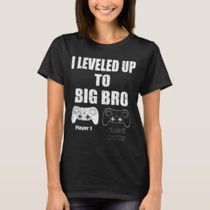 Camiseta Me subí a Big Bro Gamer nuevo hermano