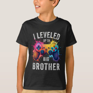 Camiseta Me Subí a Hermano Mayor Arte Splash de Gamer Diver
