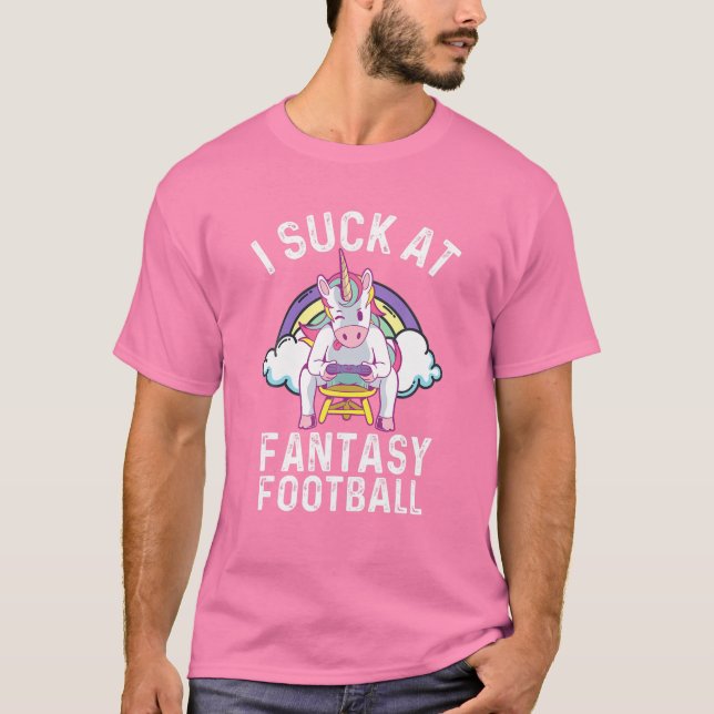 Camiseta Me Sucio En Fantasía Fútbol Rainbow Unicorn Gamer  (Anverso)