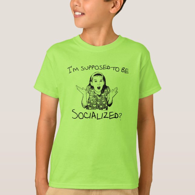 Camiseta ¿Me suponen ser socializado? (Anverso)